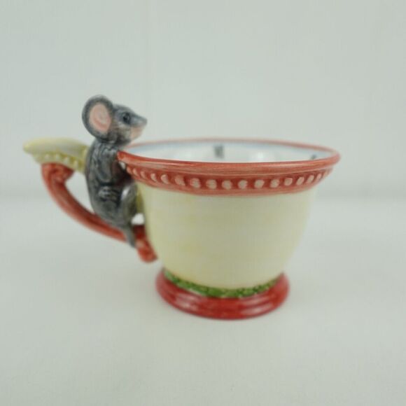 Department 56 Storybook Hickory Dickory Dock Hand Painted Tea Set Vintage - Picture 14 of 16